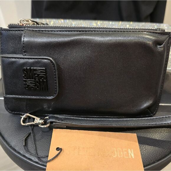 Steve Madden BBretty Phone Wristlet- Black - Picture 8 of 14